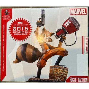 Rocket Raccoon Animated Statue LE #420/1000 Convention Exclusive Marvel 2016 NEW